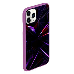 Чехол iPhone 11 Pro матовый Фиолетовый хрусталь, цвет: 3D-фиолетовый — фото 2