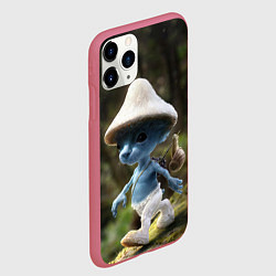 Чехол iPhone 11 Pro матовый Шайлушай синий, цвет: 3D-малиновый — фото 2