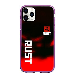 Чехол iPhone 11 Pro матовый Rust the game colors, цвет: 3D-фиолетовый