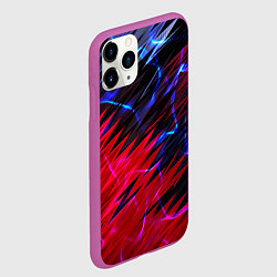 Чехол iPhone 11 Pro матовый Вибро волны, цвет: 3D-фиолетовый — фото 2