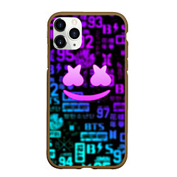 Чехол iPhone 11 Pro матовый Маршмеллоу x BTS, цвет: 3D-коричневый