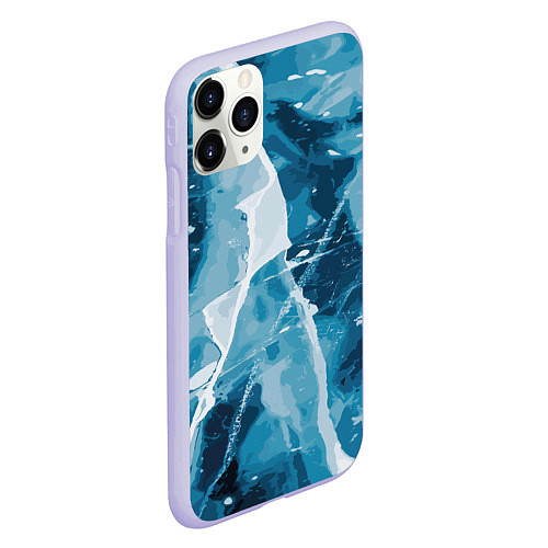 Чехол iPhone 11 Pro матовый Холодная эстетика / 3D-Светло-сиреневый – фото 2