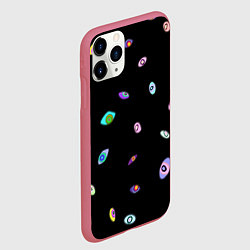 Чехол iPhone 11 Pro матовый Kaufmo Abstracted The Amazing Digital Circus, цвет: 3D-малиновый — фото 2