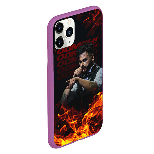 Чехол iPhone 11 Pro матовый Dero Goi Oomph / 3D-Фиолетовый – фото 2