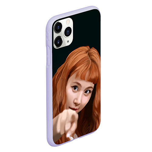 Чехол iPhone 11 Pro матовый Момо Твайс / 3D-Светло-сиреневый – фото 2