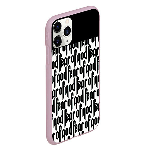 Чехол iPhone 11 Pro матовый Fear of God / 3D-Розовый – фото 2