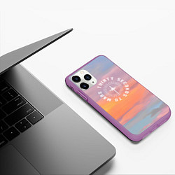 Чехол iPhone 11 Pro матовый 30 SMT Seasons, цвет: 3D-фиолетовый — фото 2