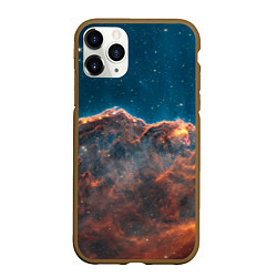 Чехол iPhone 11 Pro матовый Туманность Киля наблюдаемая телескопом Уэбба, цвет: 3D-коричневый