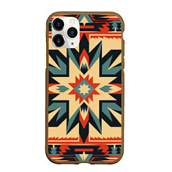 Чехол iPhone 11 Pro матовый Орнамент в стиле американских индейцев