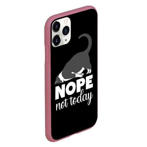 Чехол iPhone 11 Pro матовый Nope not today / 3D-Малиновый – фото 2