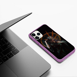 Чехол iPhone 11 Pro матовый Within Temptation bleed out, цвет: 3D-фиолетовый — фото 2