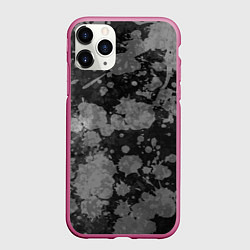 Чехол iPhone 11 Pro матовый Абстракция - светлое на темном, цвет: 3D-малиновый