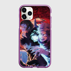 Чехол iPhone 11 Pro матовый Магическая битва - Итадори Юдзи, цвет: 3D-фиолетовый