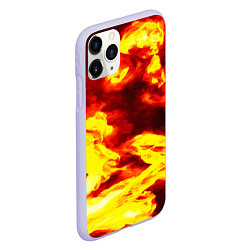 Чехол iPhone 11 Pro матовый Огненное безумие, цвет: 3D-светло-сиреневый — фото 2