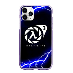 Чехол iPhone 11 Pro матовый Half life storm city, цвет: 3D-светло-сиреневый