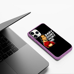 Чехол iPhone 11 Pro матовый Baby dont hurt me - Mike OHearn, цвет: 3D-фиолетовый — фото 2