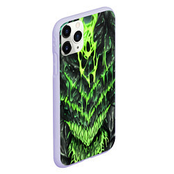 Чехол iPhone 11 Pro матовый Green slime, цвет: 3D-светло-сиреневый — фото 2