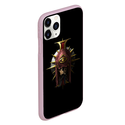 Чехол iPhone 11 Pro матовый Вархаммер - Навигатор эзотерический / 3D-Розовый – фото 2