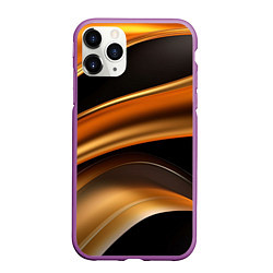 Чехол iPhone 11 Pro матовый Yellow black style