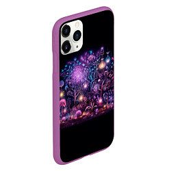 Чехол iPhone 11 Pro матовый Neon in room, цвет: 3D-фиолетовый — фото 2