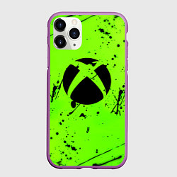 Чехол iPhone 11 Pro матовый Xbox кислотный стиль, цвет: 3D-фиолетовый