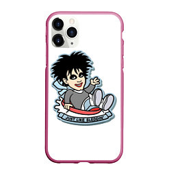 Чехол iPhone 11 Pro матовый The Cure Robert Smith - just like sleddin, цвет: 3D-малиновый