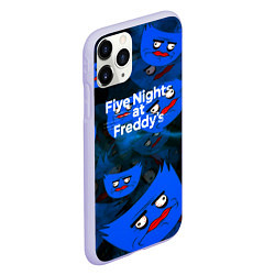 Чехол iPhone 11 Pro матовый Huggy Wuggy x Five Nights at Freddys, цвет: 3D-светло-сиреневый — фото 2