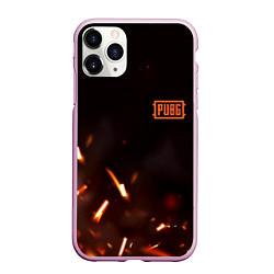 Чехол iPhone 11 Pro матовый PUBG fire war