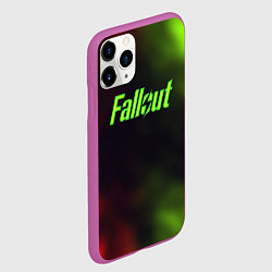 Чехол iPhone 11 Pro матовый Fallout fire gradient, цвет: 3D-фиолетовый — фото 2