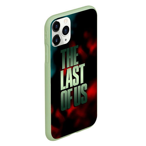 Чехол iPhone 11 Pro матовый The last of us fire / 3D-Салатовый – фото 2