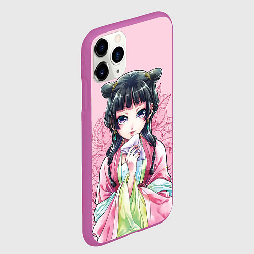 Чехол iPhone 11 Pro матовый Маомао - Монолог фармацевта / 3D-Фиолетовый – фото 2