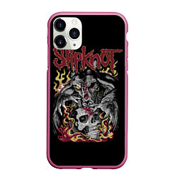 Чехол iPhone 11 Pro матовый Slipknot - злодей