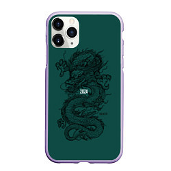 Чехол iPhone 11 Pro матовый Chinese dragon - 2024