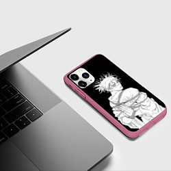 Чехол iPhone 11 Pro матовый Чосо в шибари - Магическая битва, цвет: 3D-малиновый — фото 2