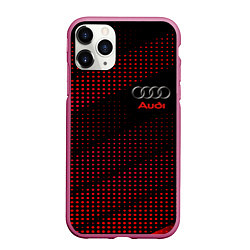 Чехол iPhone 11 Pro матовый Audi sportdot, цвет: 3D-малиновый