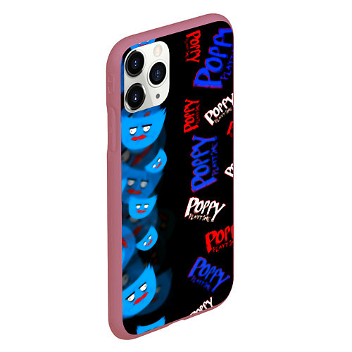 Чехол iPhone 11 Pro матовый Poppy Playtime games / 3D-Малиновый – фото 2