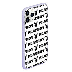 Чехол iPhone 11 Pro матовый Playboy rabbit, цвет: 3D-светло-сиреневый — фото 2