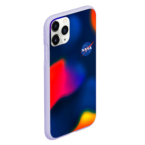 Чехол iPhone 11 Pro матовый Nasa gradient sportcolor / 3D-Светло-сиреневый – фото 2