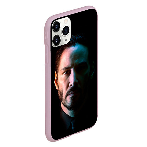 Чехол iPhone 11 Pro матовый Keanu Charles Reeves / 3D-Розовый – фото 2