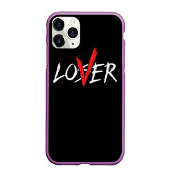 Чехол iPhone 11 Pro матовый Lover loser, цвет: 3D-фиолетовый