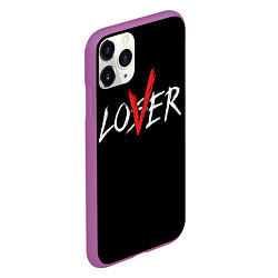 Чехол iPhone 11 Pro матовый Lover loser, цвет: 3D-фиолетовый — фото 2