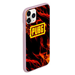 Чехол iPhone 11 Pro матовый Battlegrounds flame, цвет: 3D-розовый — фото 2