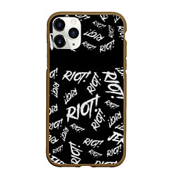 Чехол iPhone 11 Pro матовый Paramore alllogo, цвет: 3D-коричневый