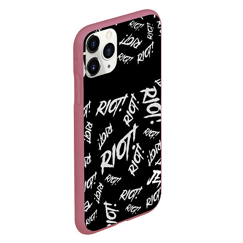 Чехол iPhone 11 Pro матовый Paramore alllogo / 3D-Малиновый – фото 2