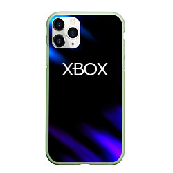 Чехол iPhone 11 Pro матовый Xbox neon games, цвет: 3D-салатовый