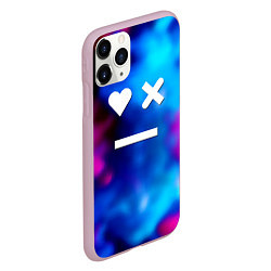 Чехол iPhone 11 Pro матовый Love death and robots serial gradient, цвет: 3D-розовый — фото 2