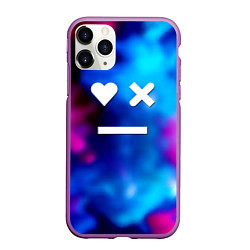 Чехол iPhone 11 Pro матовый Love death and robots serial gradient, цвет: 3D-фиолетовый