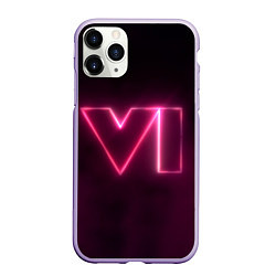 Чехол iPhone 11 Pro матовый GTA 6 Neon