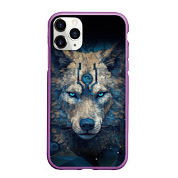 Чехол iPhone 11 Pro матовый Fantasy wolf