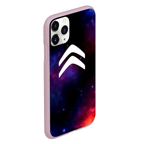 Чехол iPhone 11 Pro матовый Citroen space / 3D-Розовый – фото 2